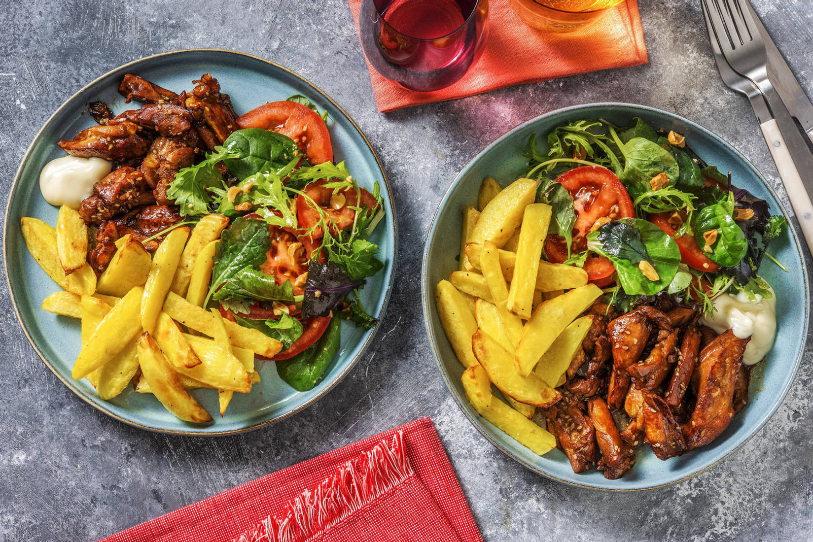 Honning- og sojamarineret kylling