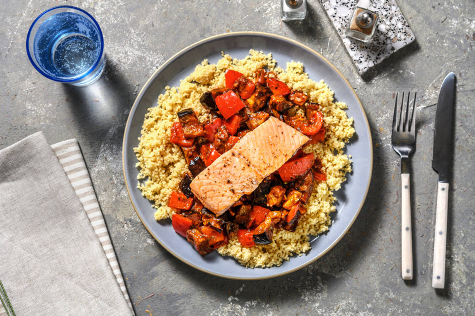 Roasted Salmon and Ratatouille