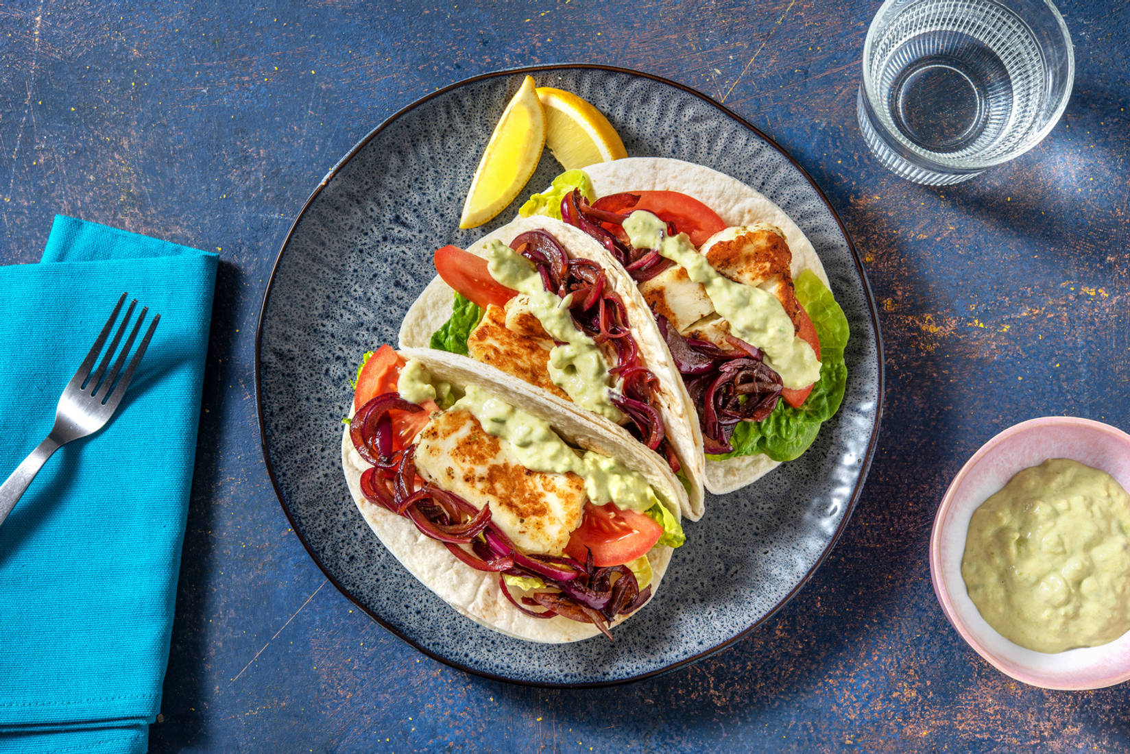 Vegetariske grillostetacos