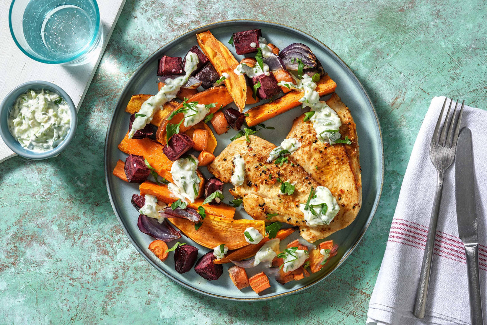 Pannstekt medelhavskyckling