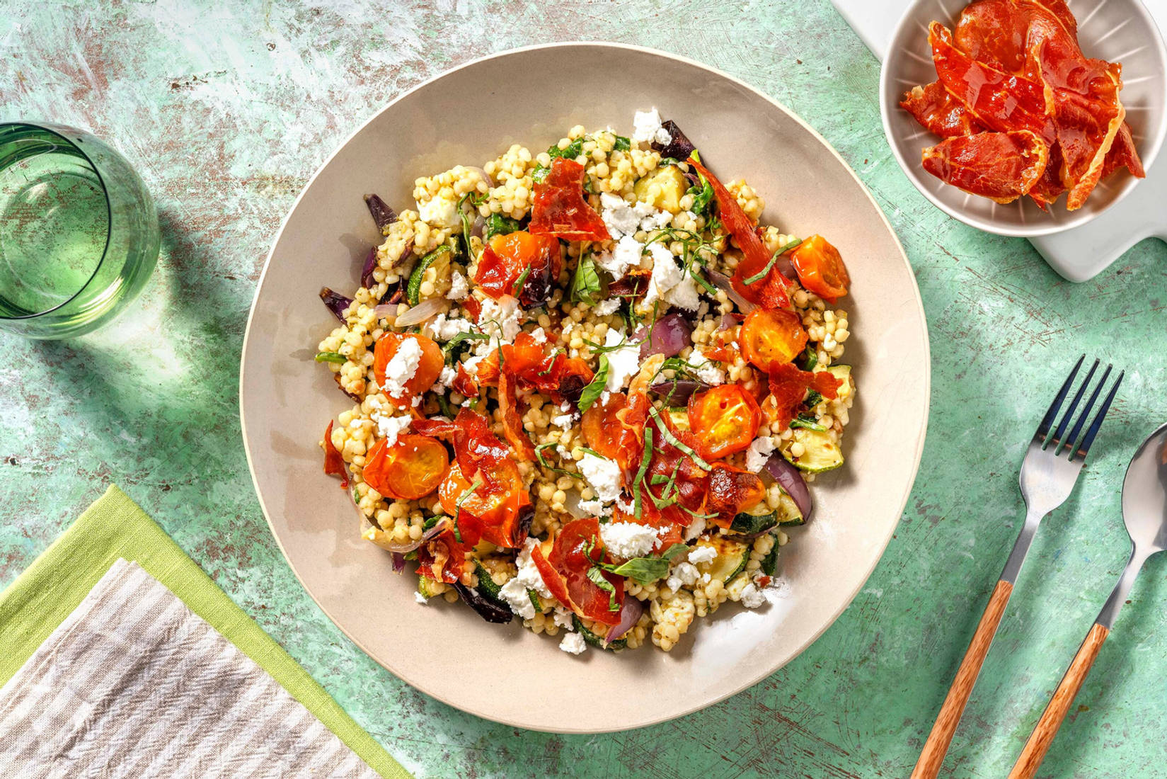 Pärlcouscous med prosciutto 