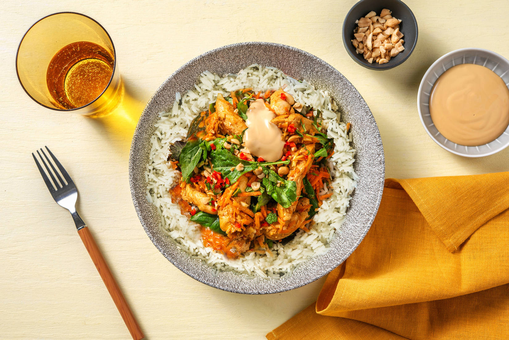 Vietnamesisk kyllingebowl