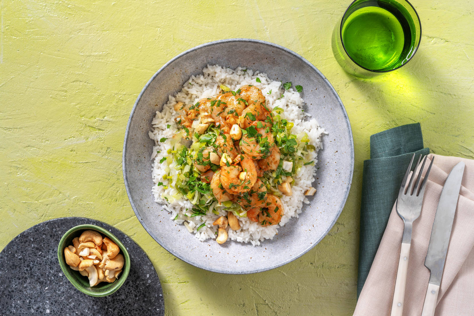 Crevettes poêlées & beurre épicé