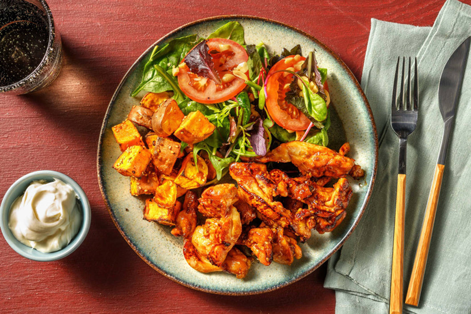 Honning- og soyamarinert kylling