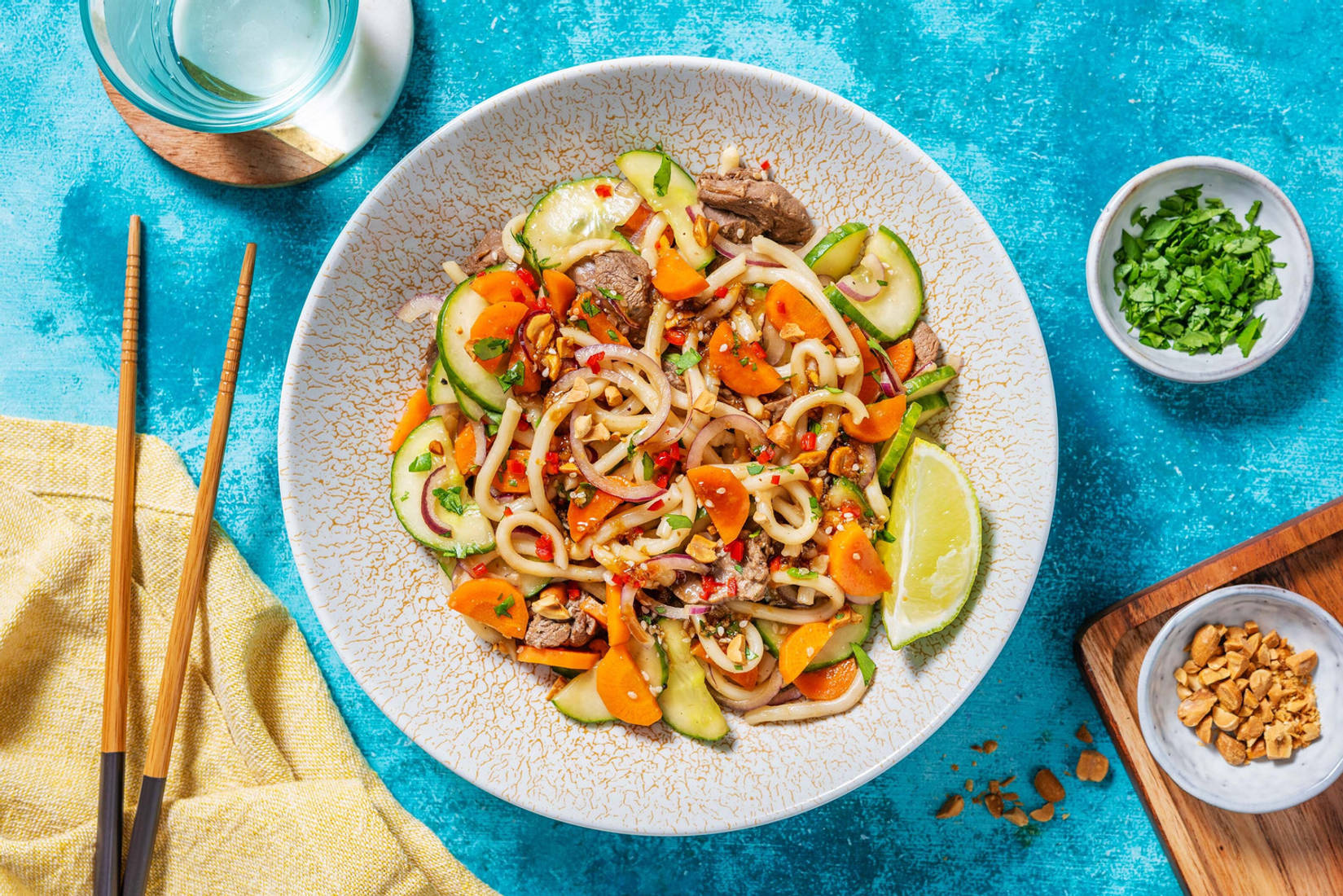 Salade thaï aux émincés végétariens