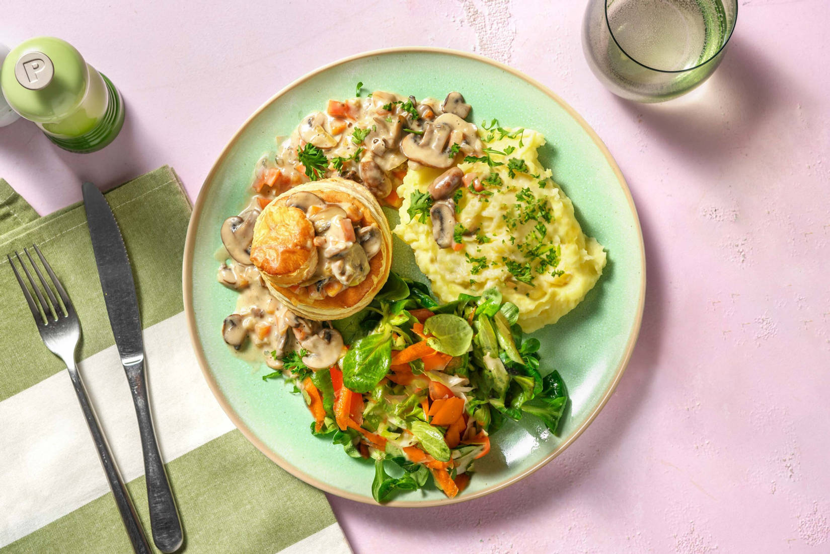 Vegetarische ragout met champignons