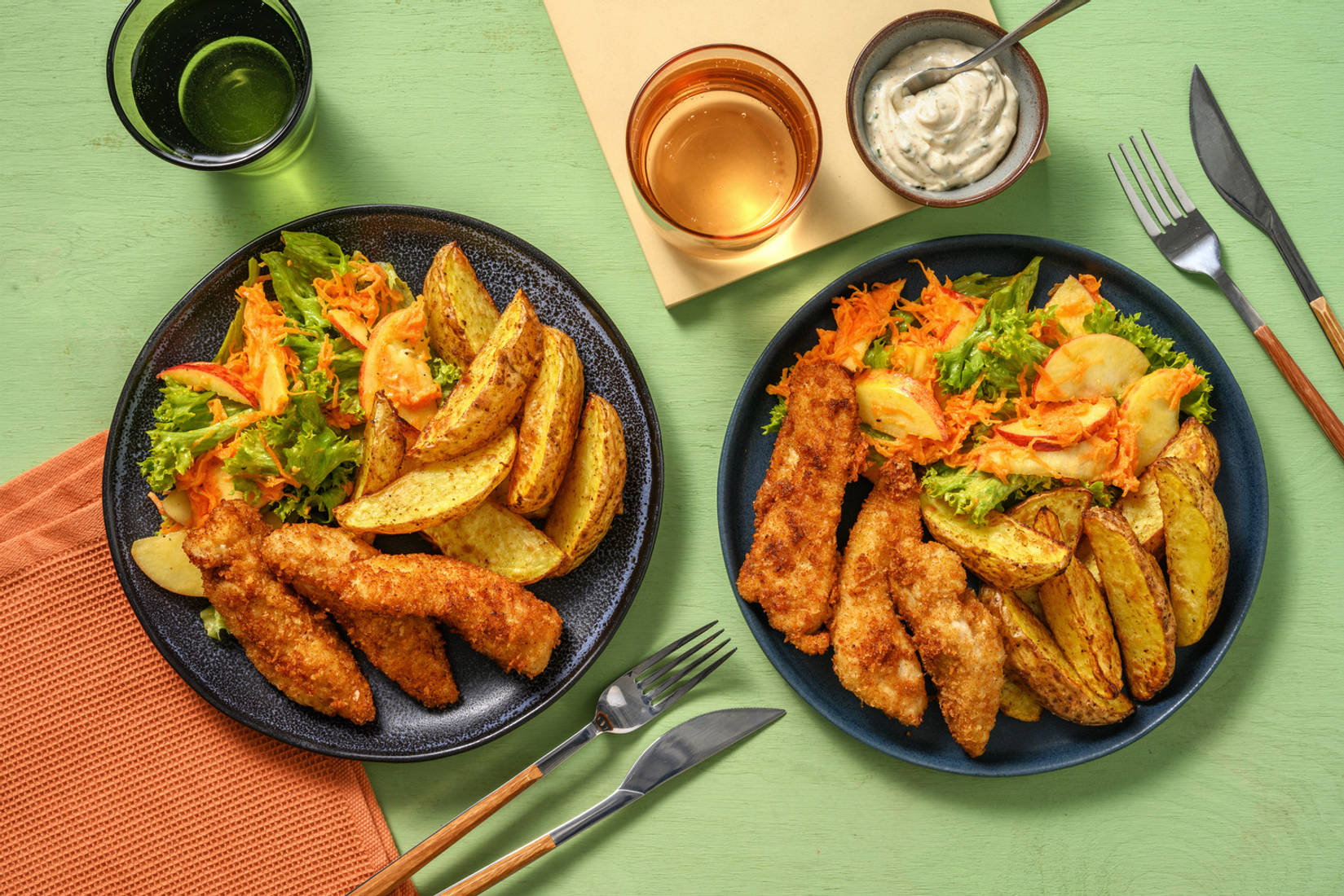 Pollo crujiente a la barbacoa