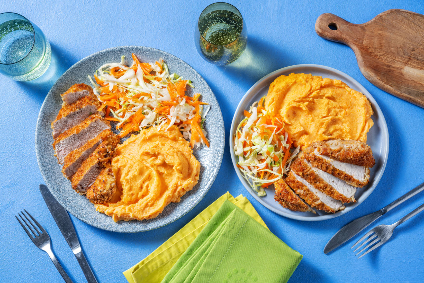 Cajunpaneret svinekød