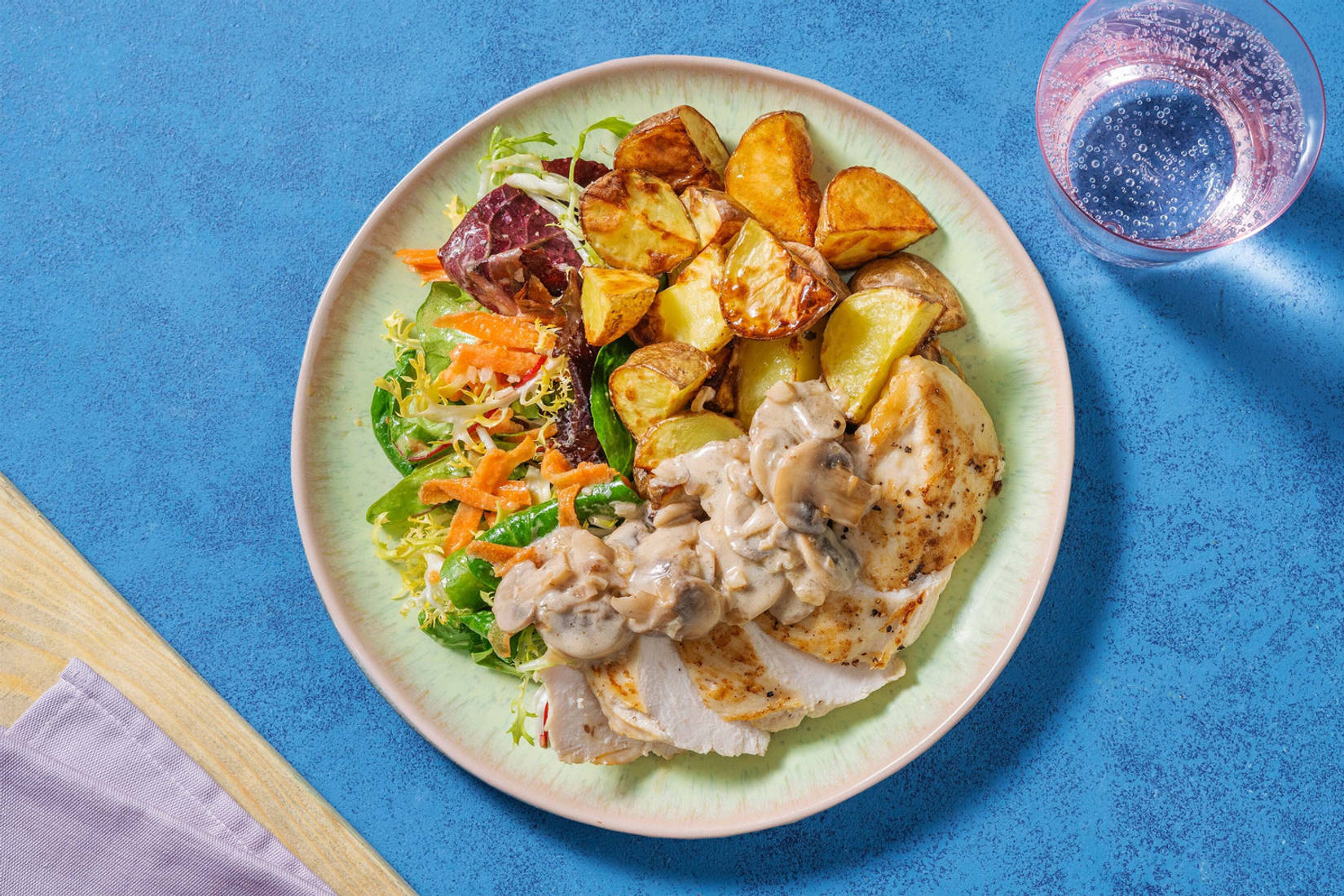 Kipfilet in champignonroomsaus