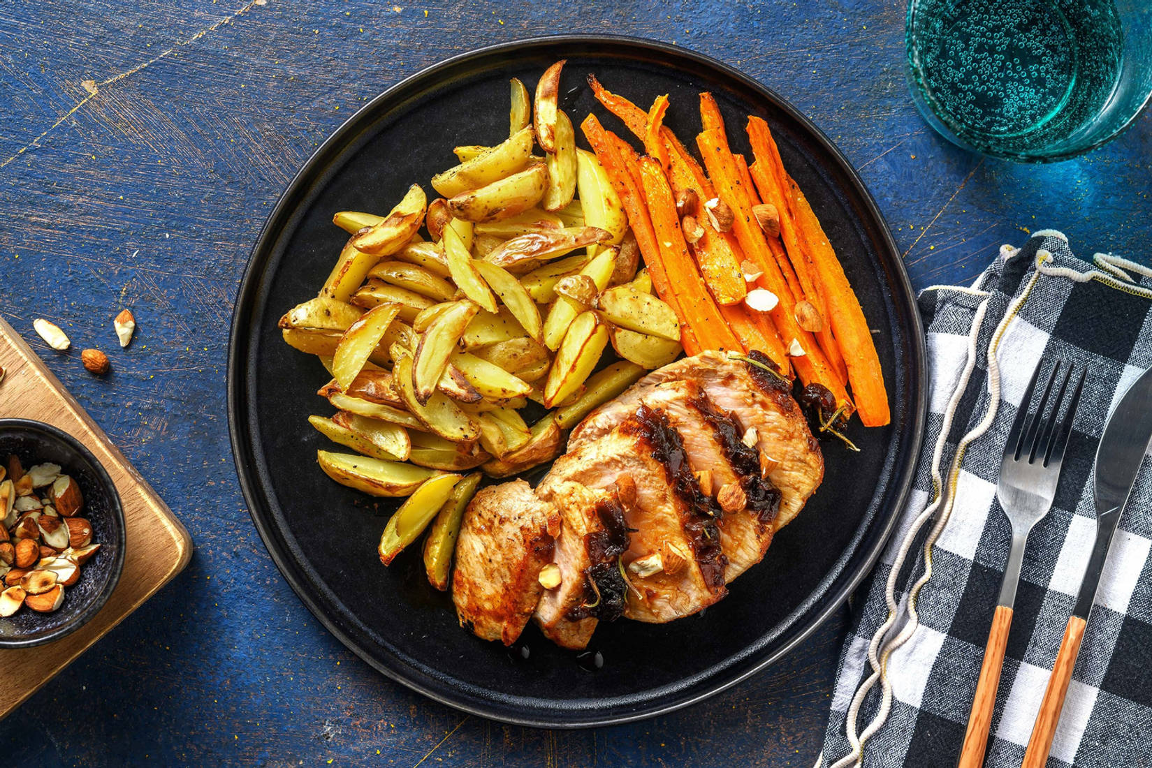 Lonza al rosmarino e cipolle caramellate