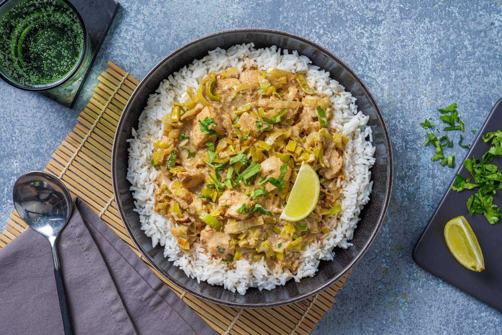 Poulet thaï au curry vert & lait de coco