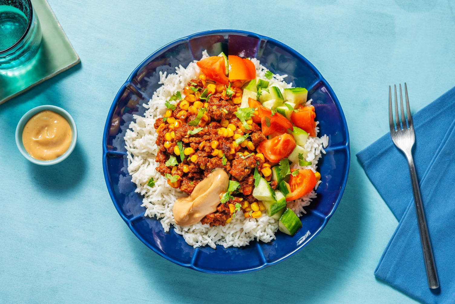 Snabb centralamerikansk nötfärsbowl