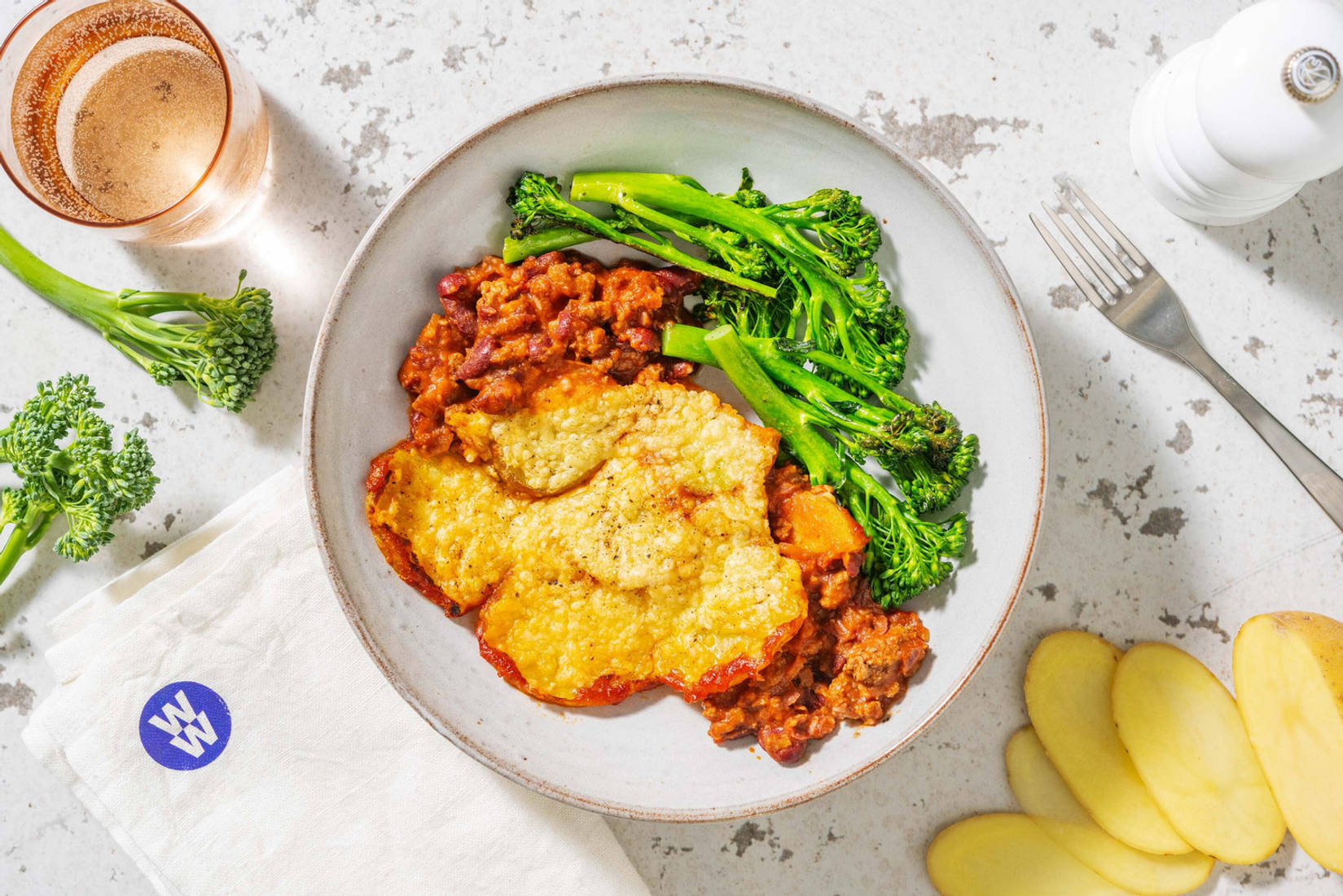 Beef Mince, Bean and Red Wine Hotpot