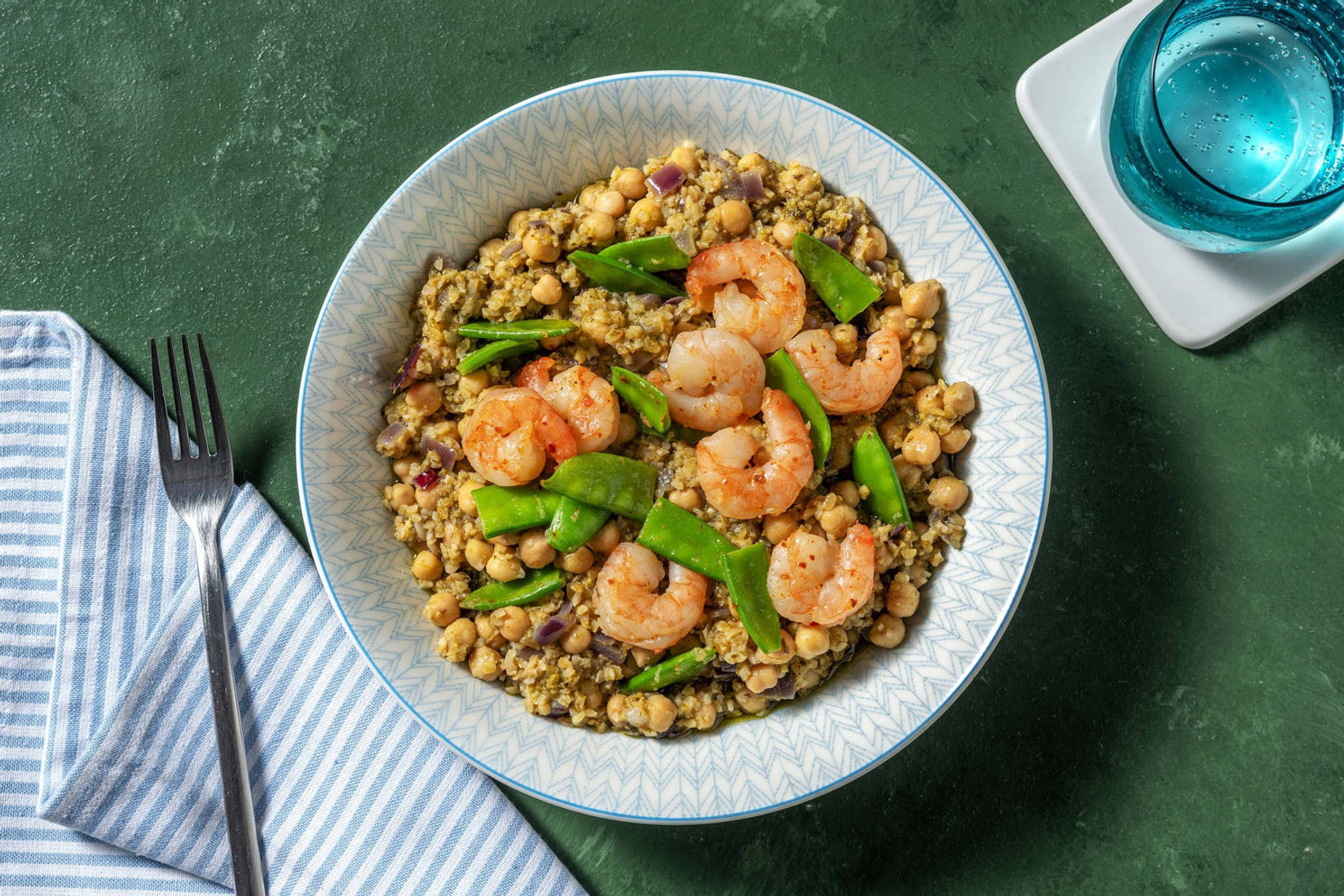 Prawn and Chickpea Bulgur Salad