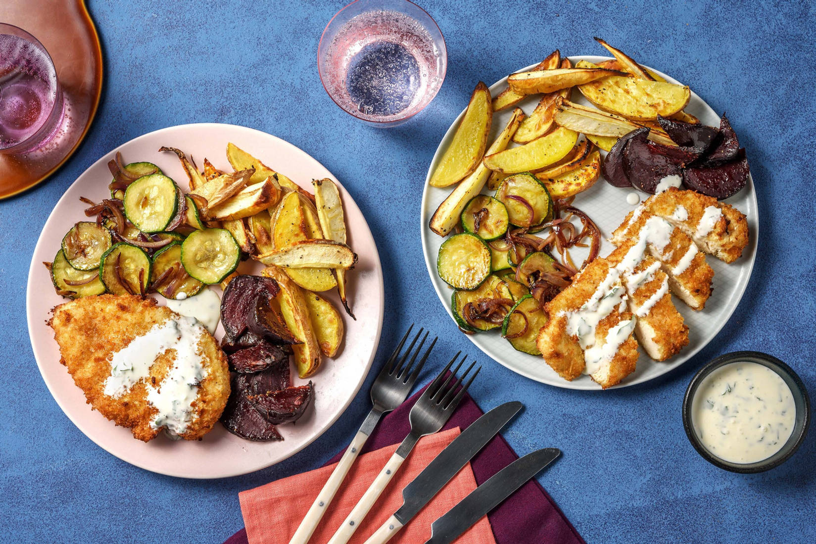 Pankopanerad kyckling