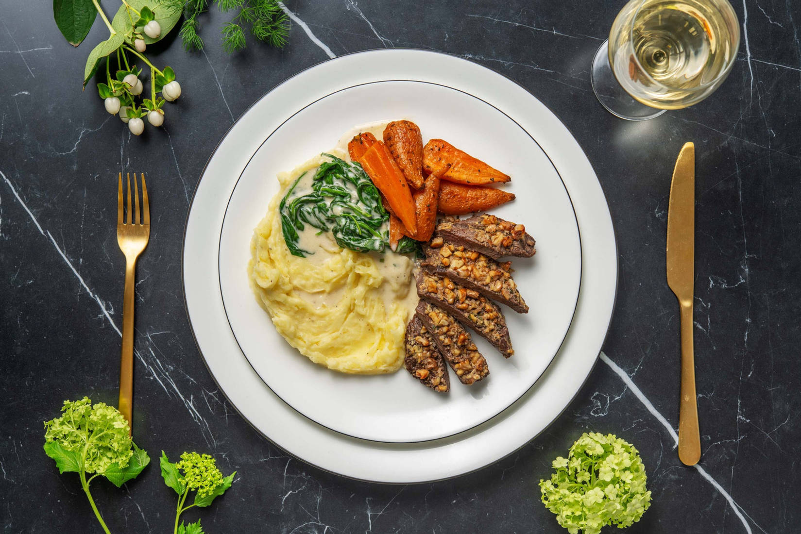 Rosemary & Walnut Crusted Lamb Steak