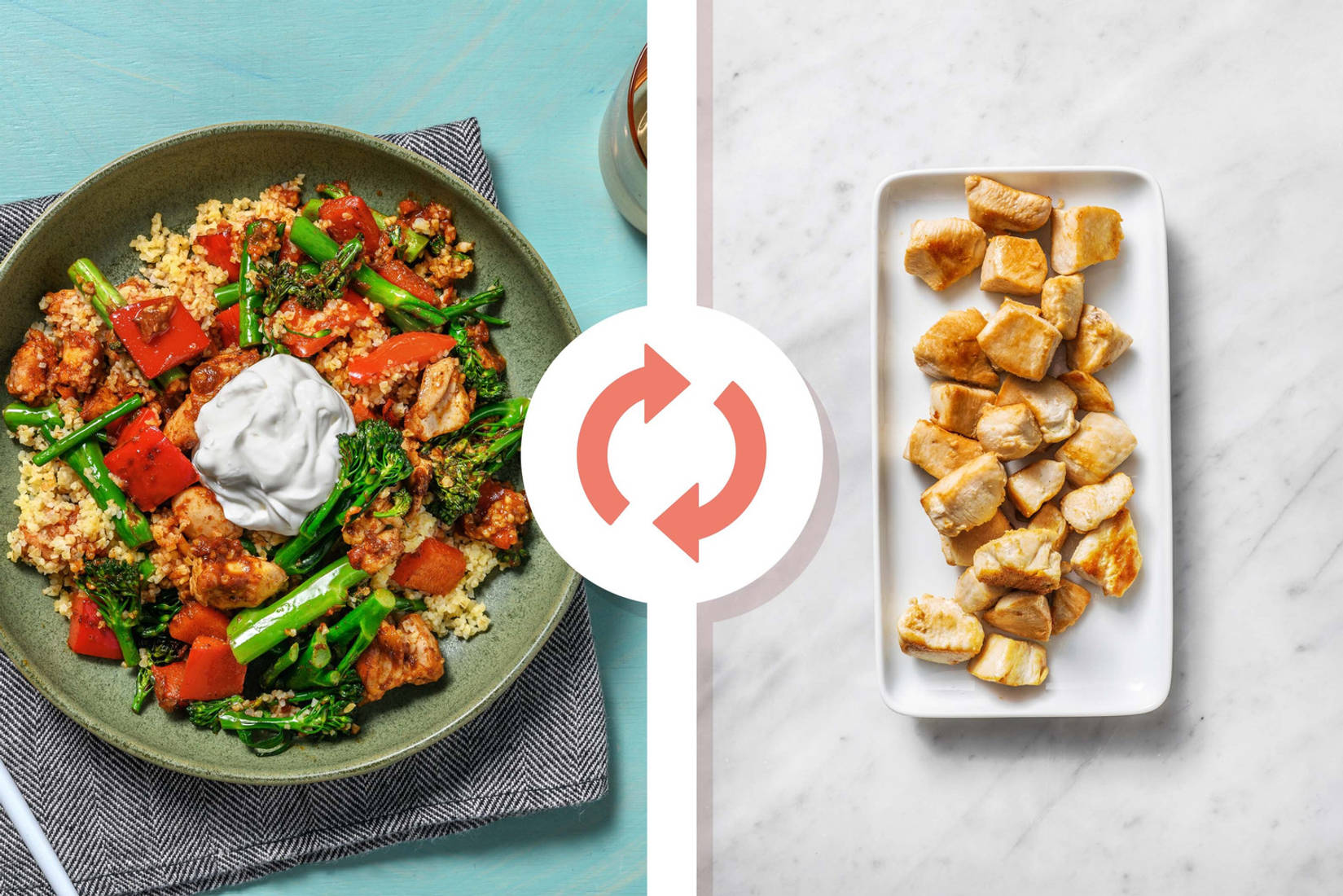 Spiced Chicken Breast and Pepper Bulgur