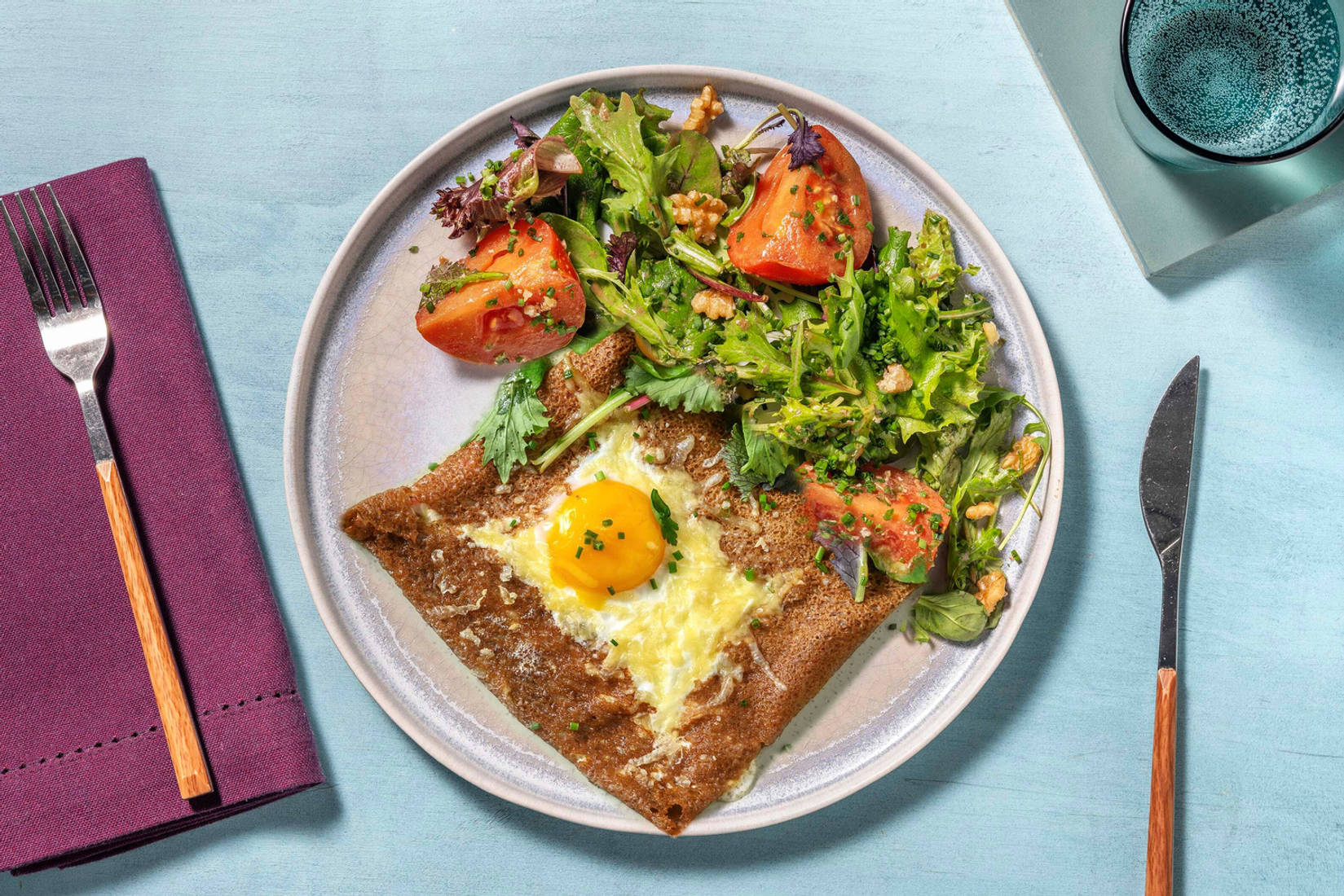 Galette complète jambon-emmental