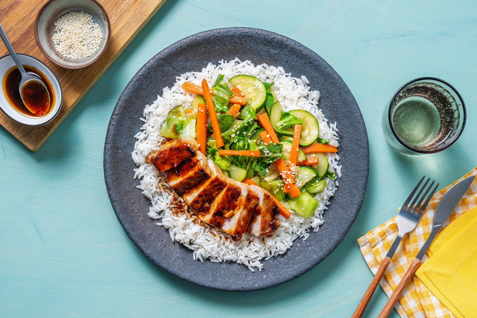 Sweet chilistekt fläskkotlett