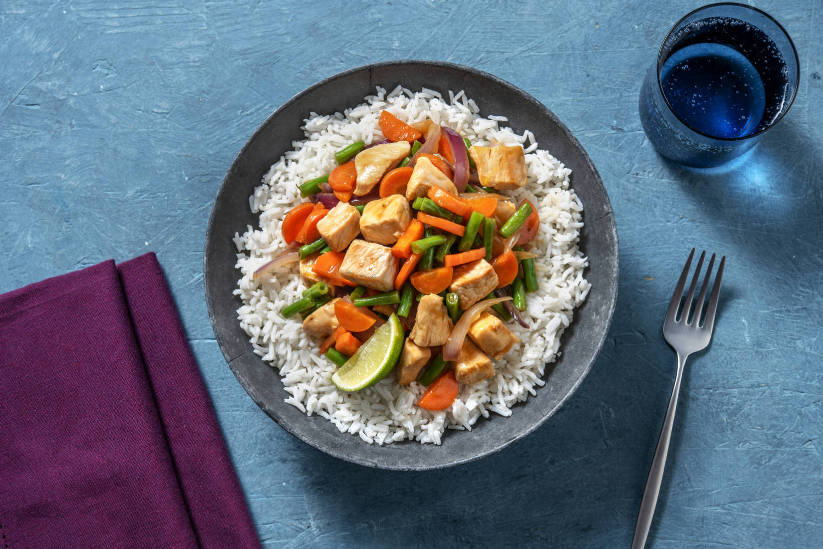 Teriyakistegt svinekød