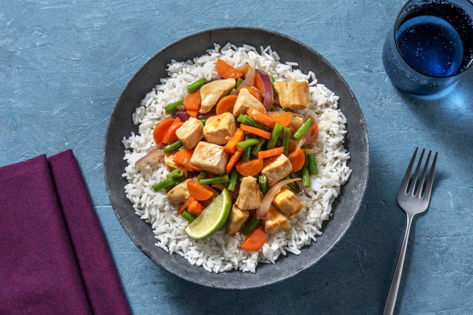 Teriyakistegt svinekød