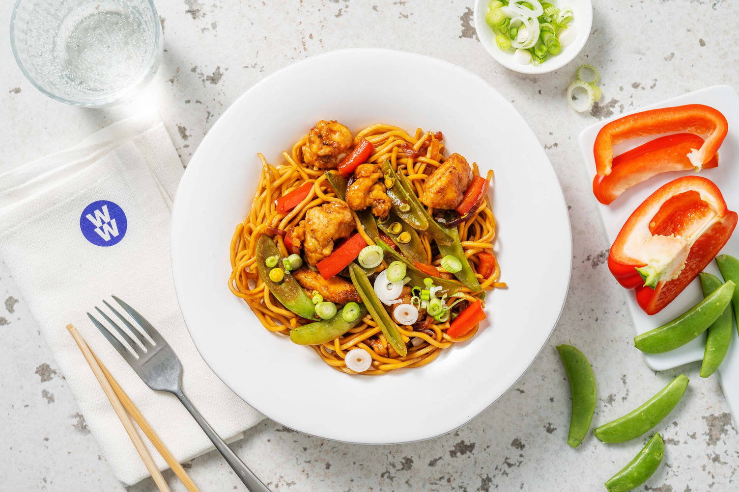 Sweet and Sticky Chicken Noodles