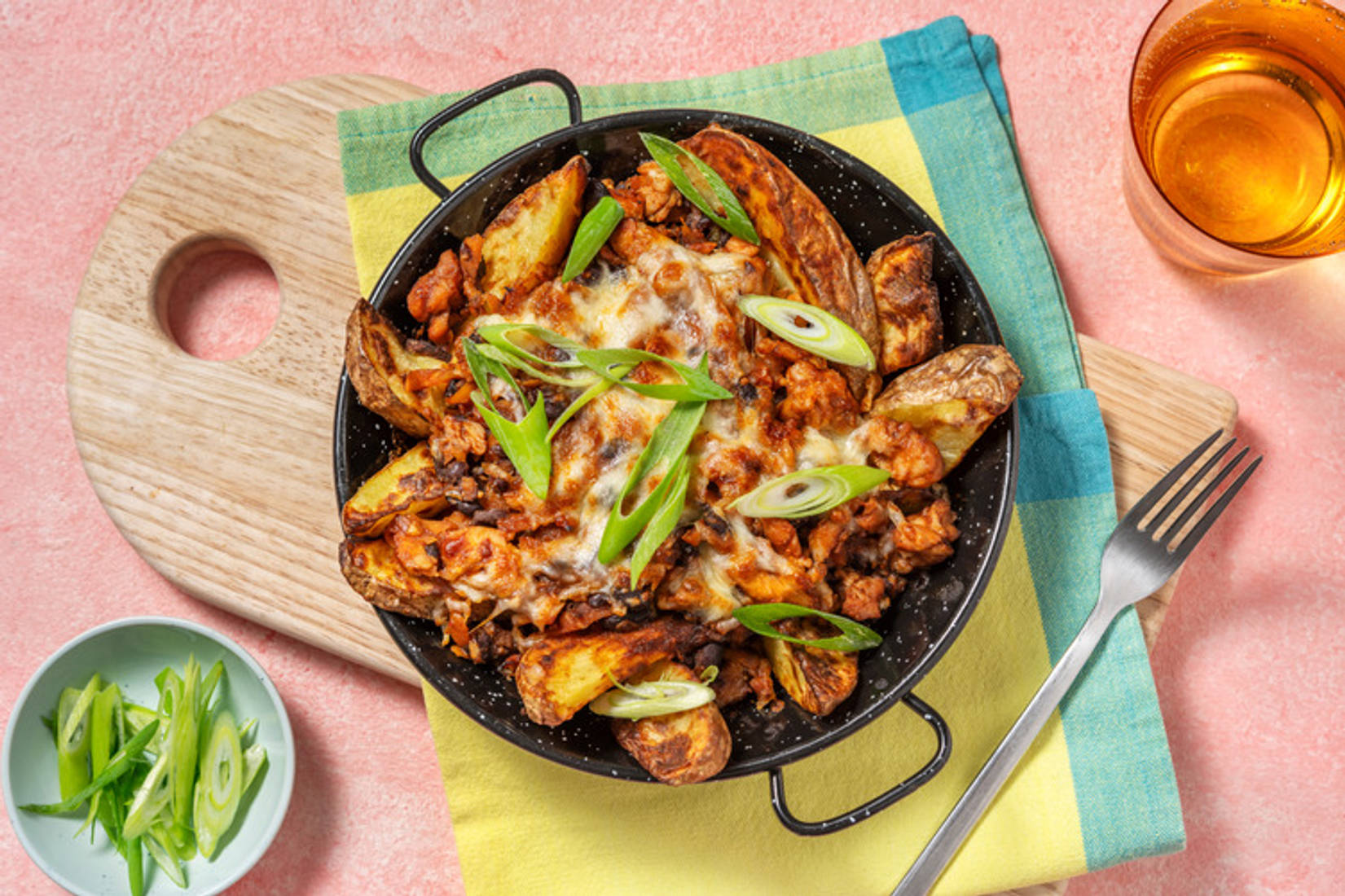 BBQ Chicken Loaded Wedges