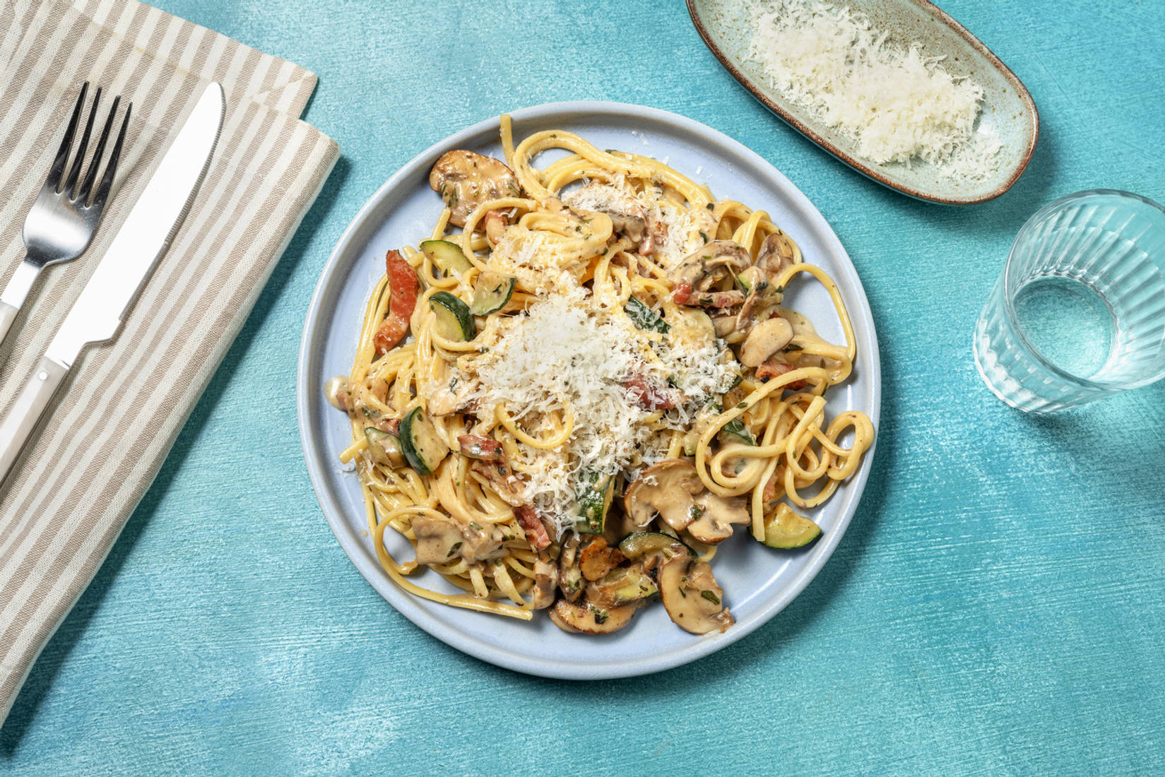 Pronto Bacon and Mushroom Linguine