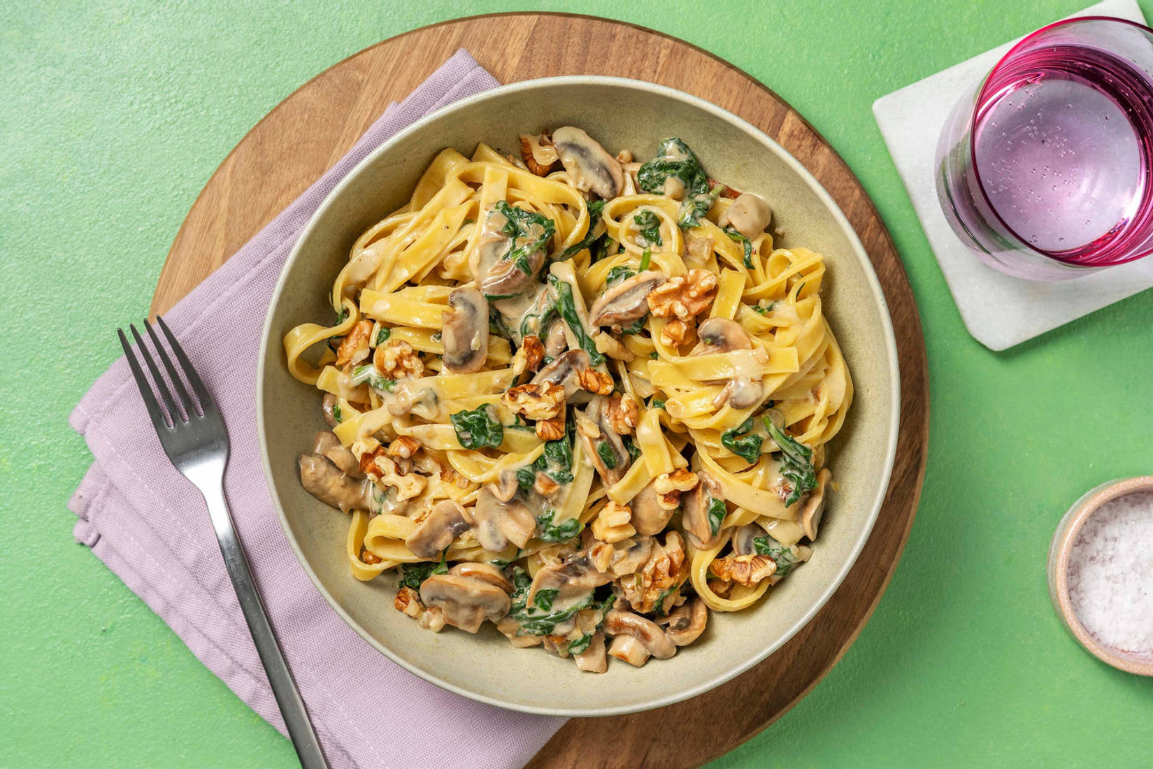 Tagliatelle sauce au bleu & noix