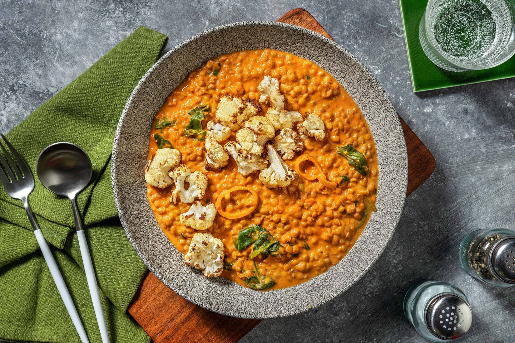 North Indian Style Cauliflower & Lentil Dal