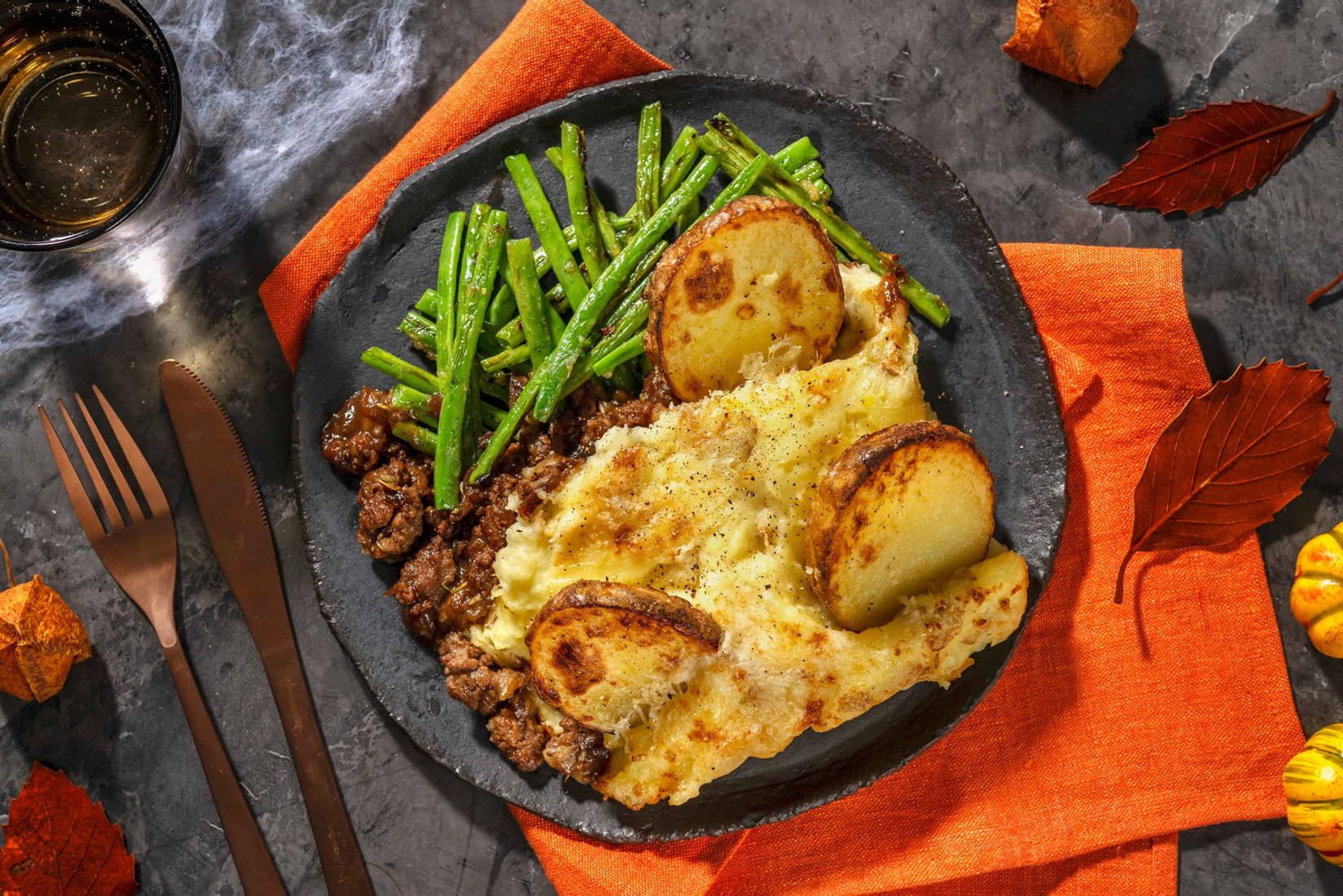 Graveyard Beef and Onion Pie