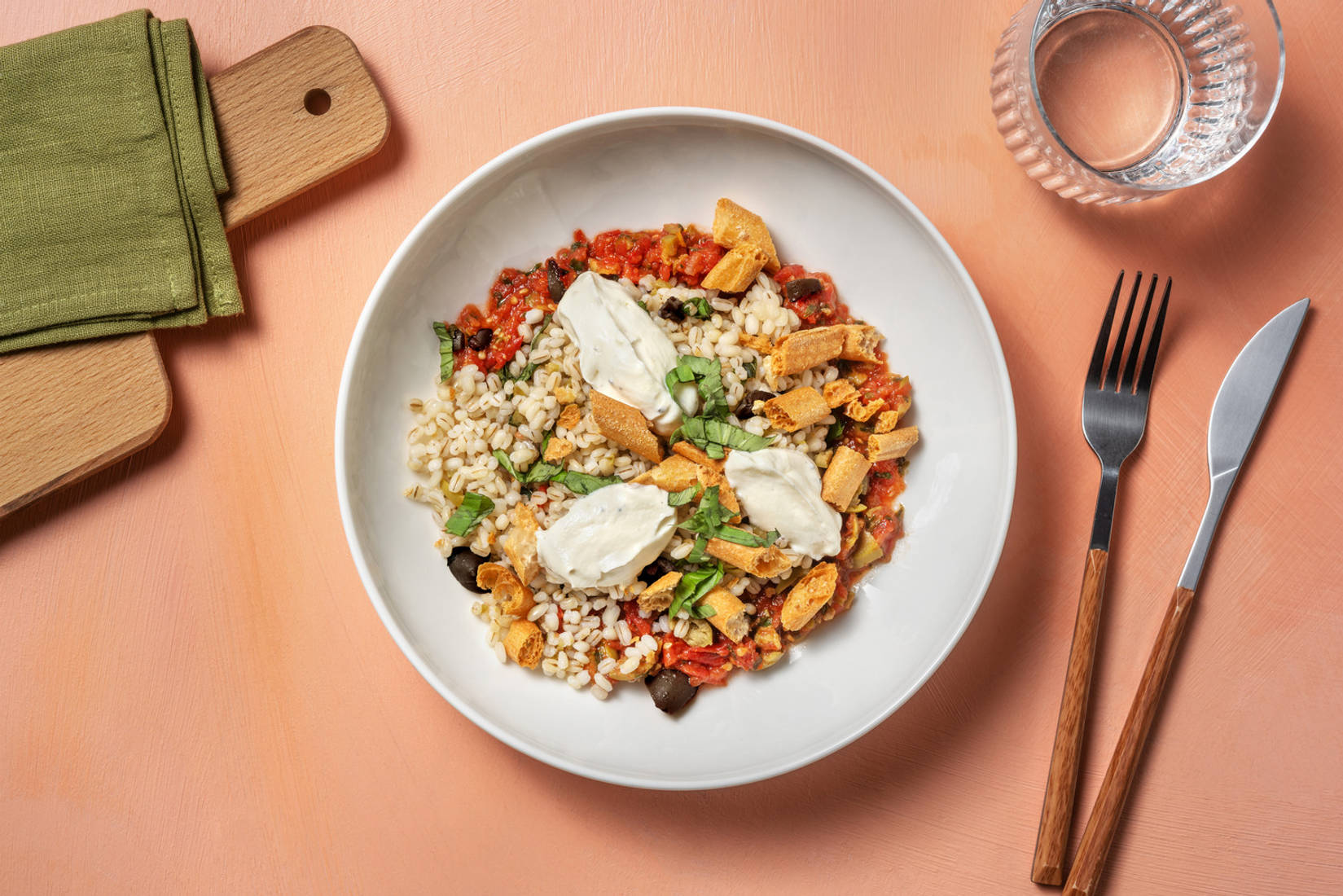 Orzo alla salsa di pomodorini e ricotta