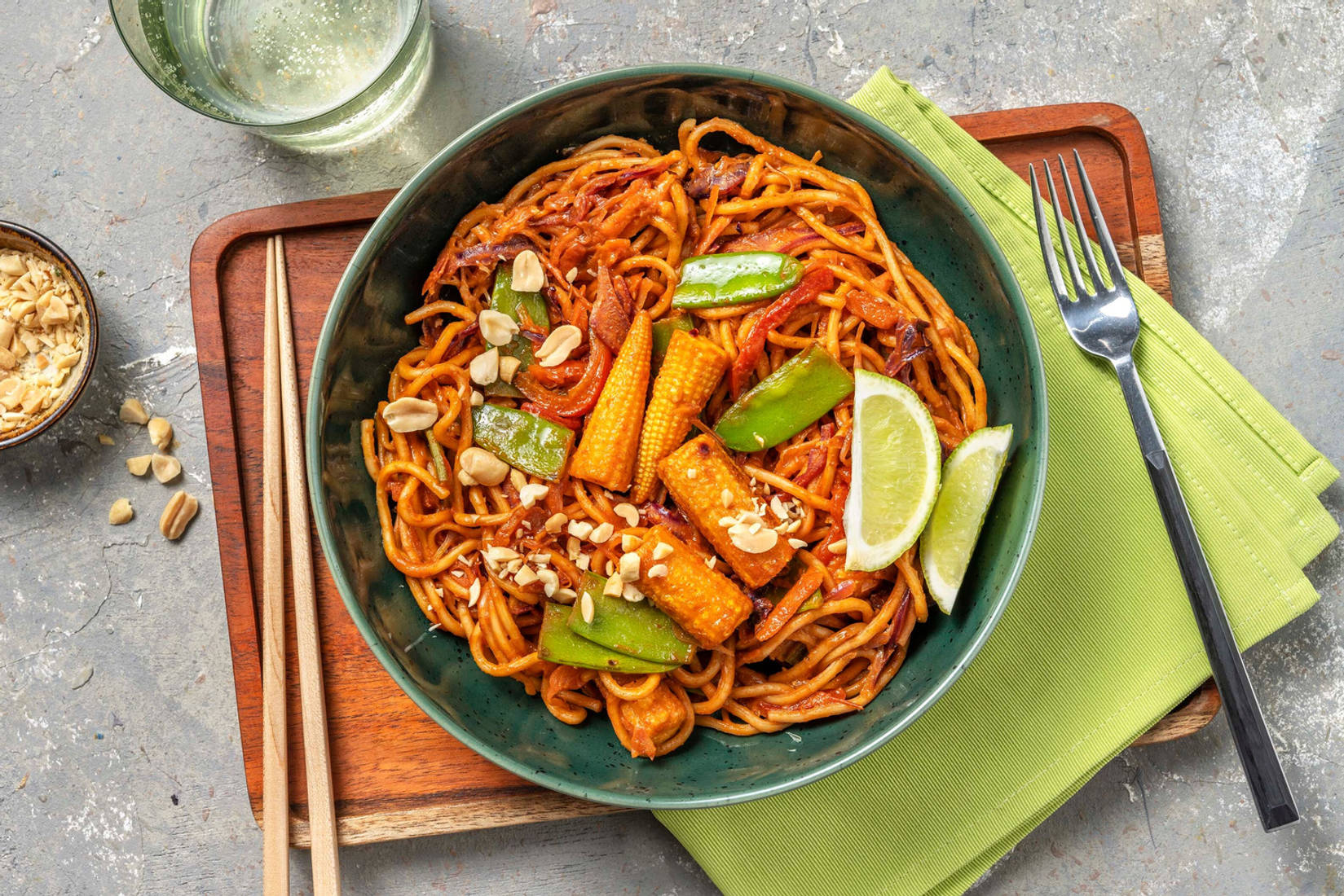Veggie Peanut Noodle Stir-Fry