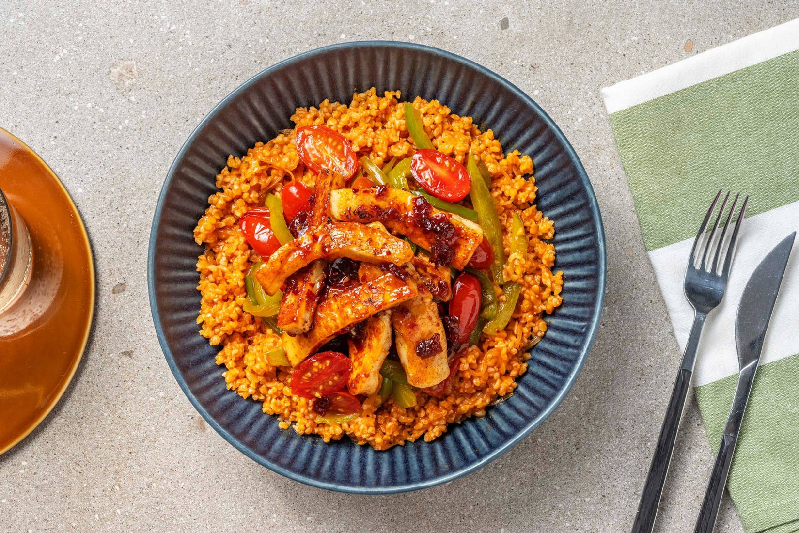 Chilli Jam Glazed Halloumi