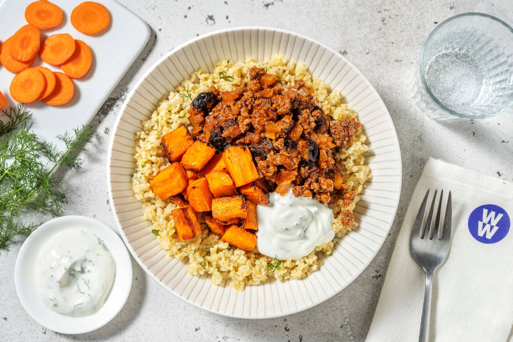 Chermoula Lamb Stew and Herby Bulgur