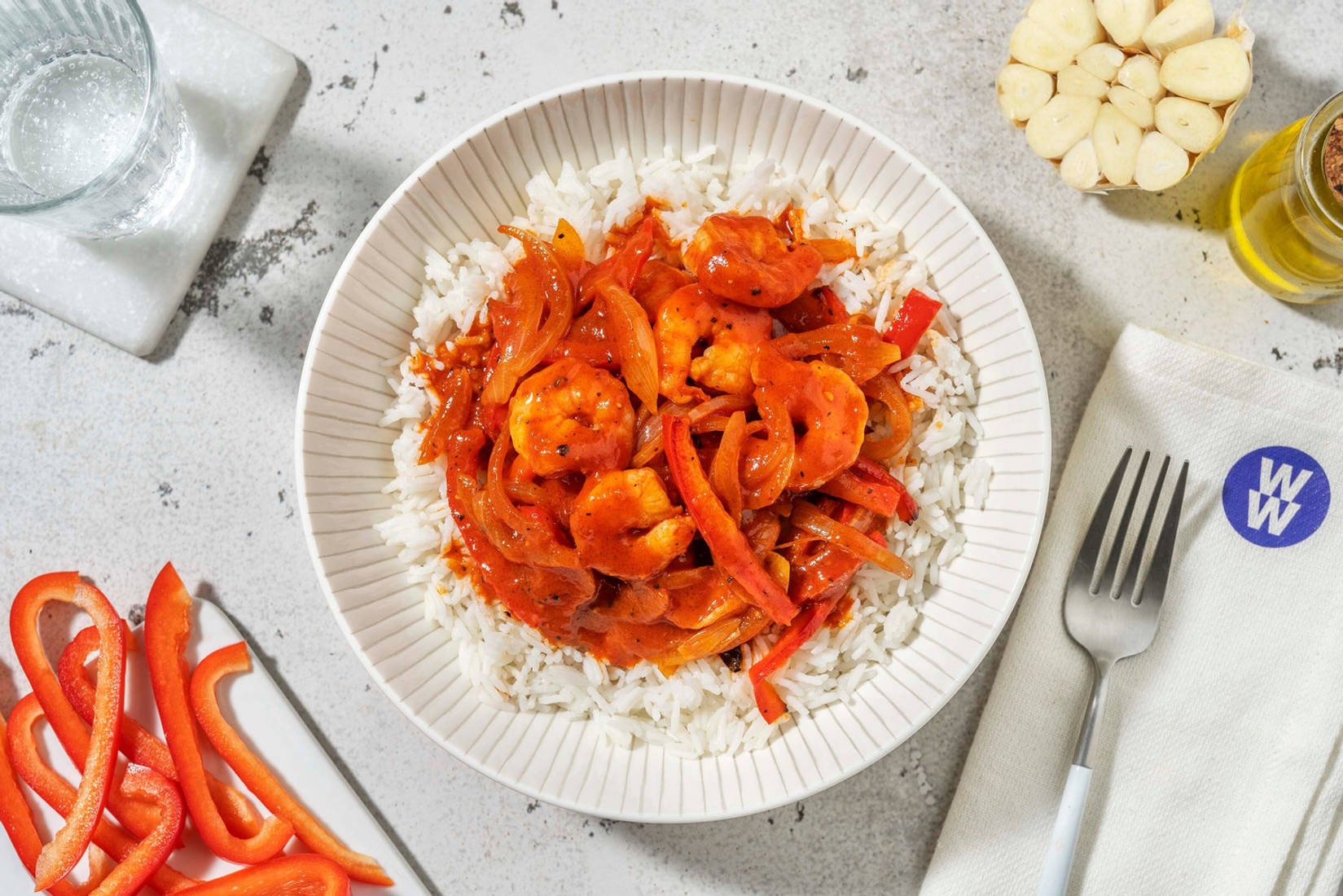 Pil Pil Inspired Prawns