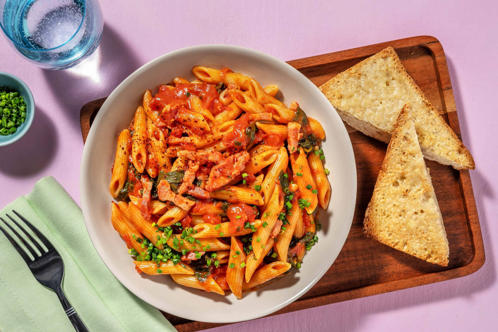 Bacon Penne all’Arrabbiata