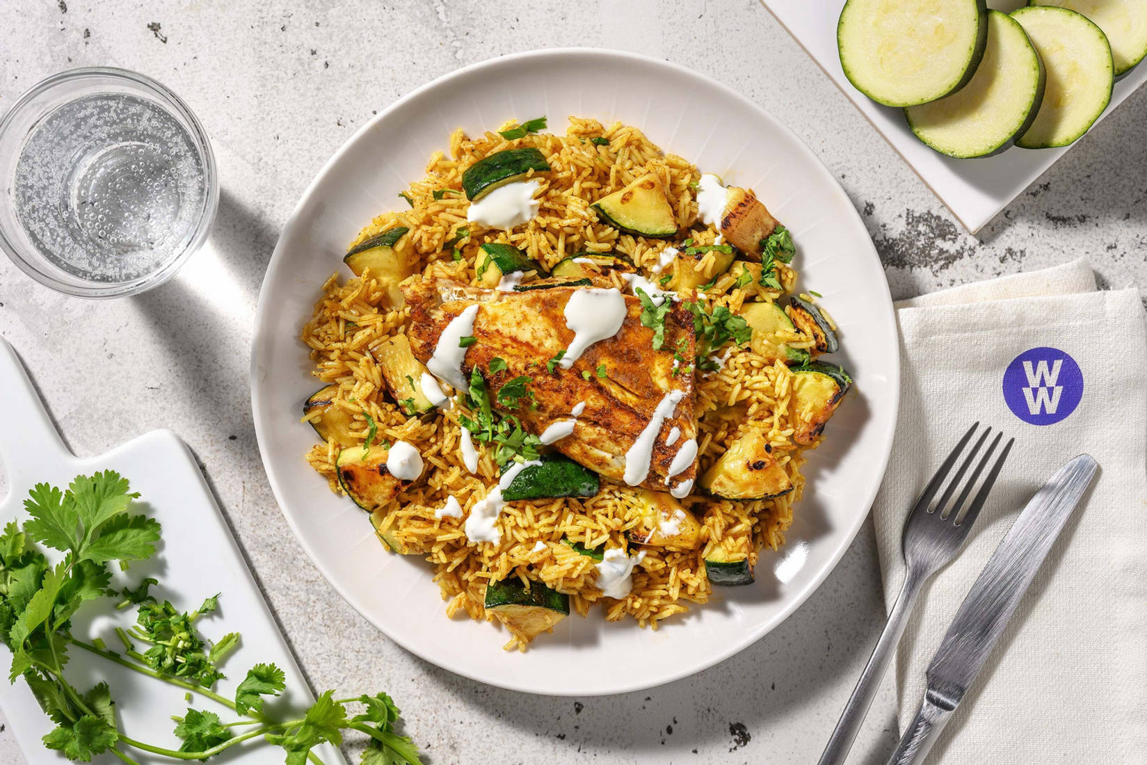 Tikka and Coriander Marinated Sea Bass