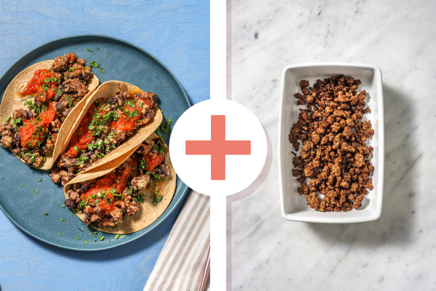 Wrap di pollo Cajun e crema di fagioli neri