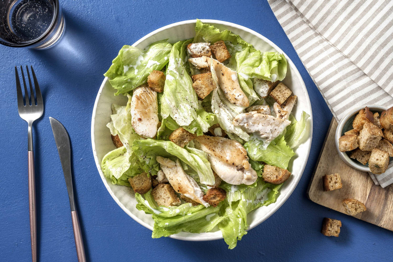 Caesar salad con pollo alla griglia