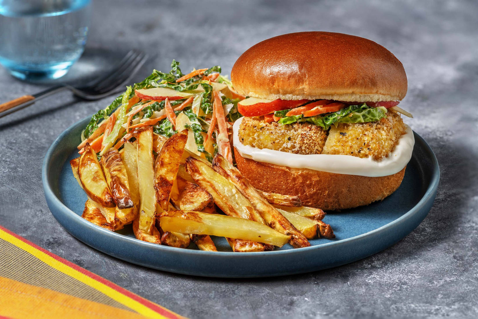 Sprøstekt halloumiburger