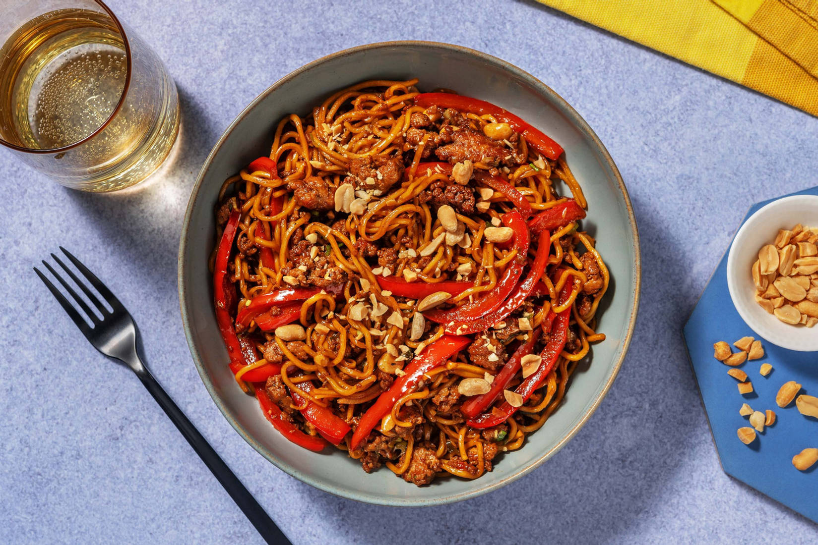 Indonesian Inspired Pork Noodles