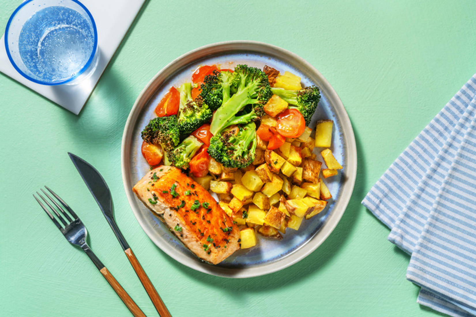 Pan-fried Chive Butter Salmon