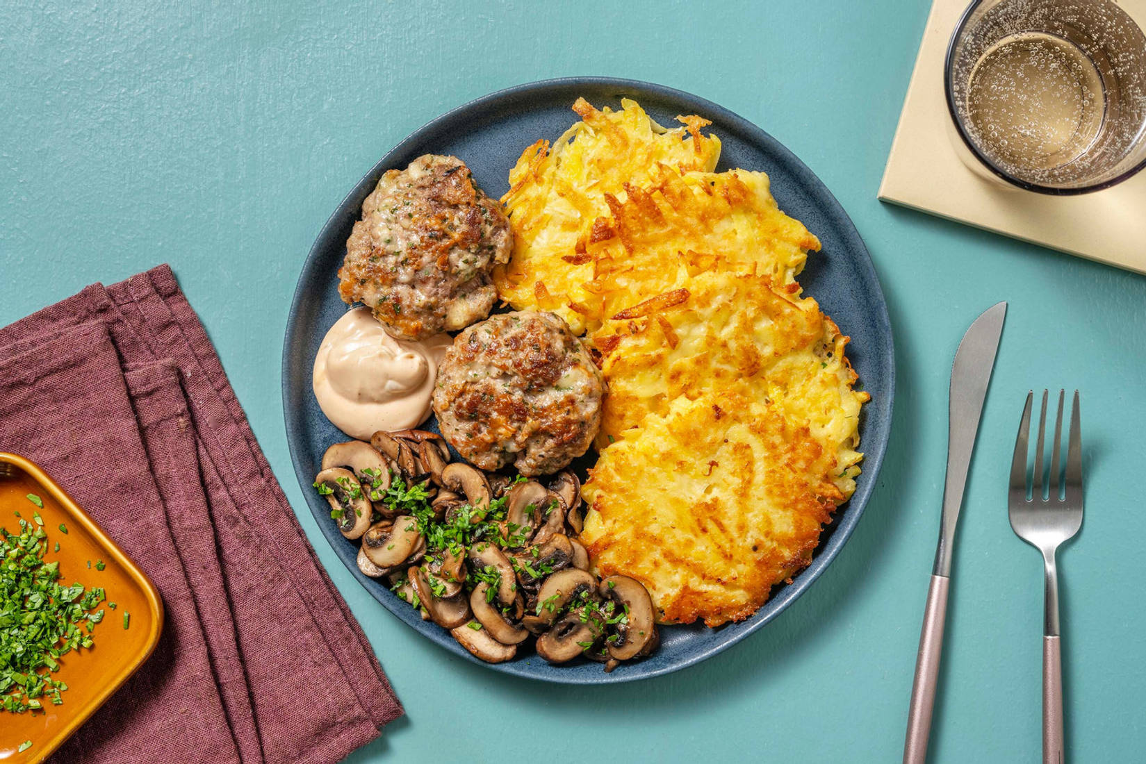 Mini burger di carne e formaggio