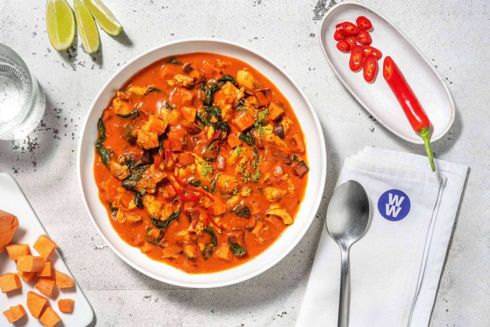 Sweet Potato, Ginger & Garlic Chicken Stew 