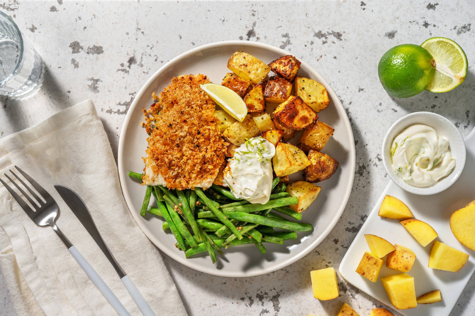 Indian Inspired Crusted Sea Bass