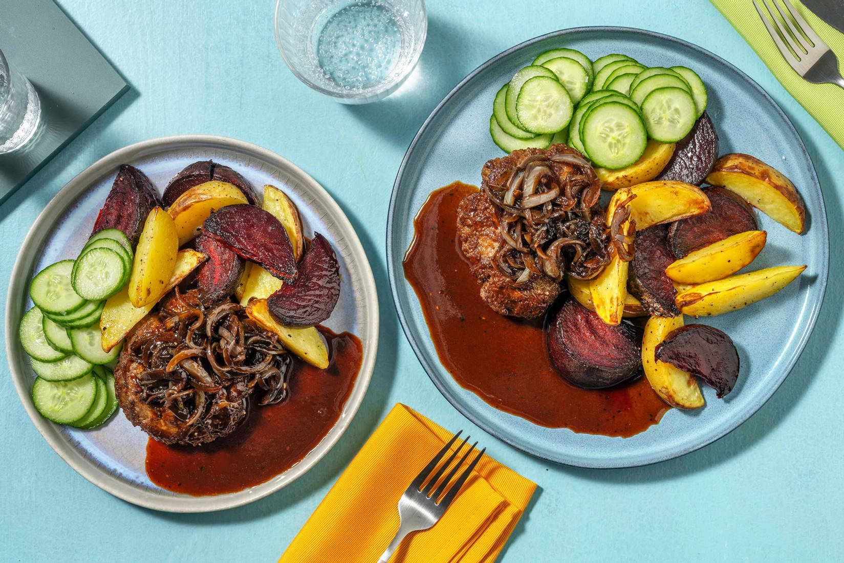 Pandestegt hakkebøf