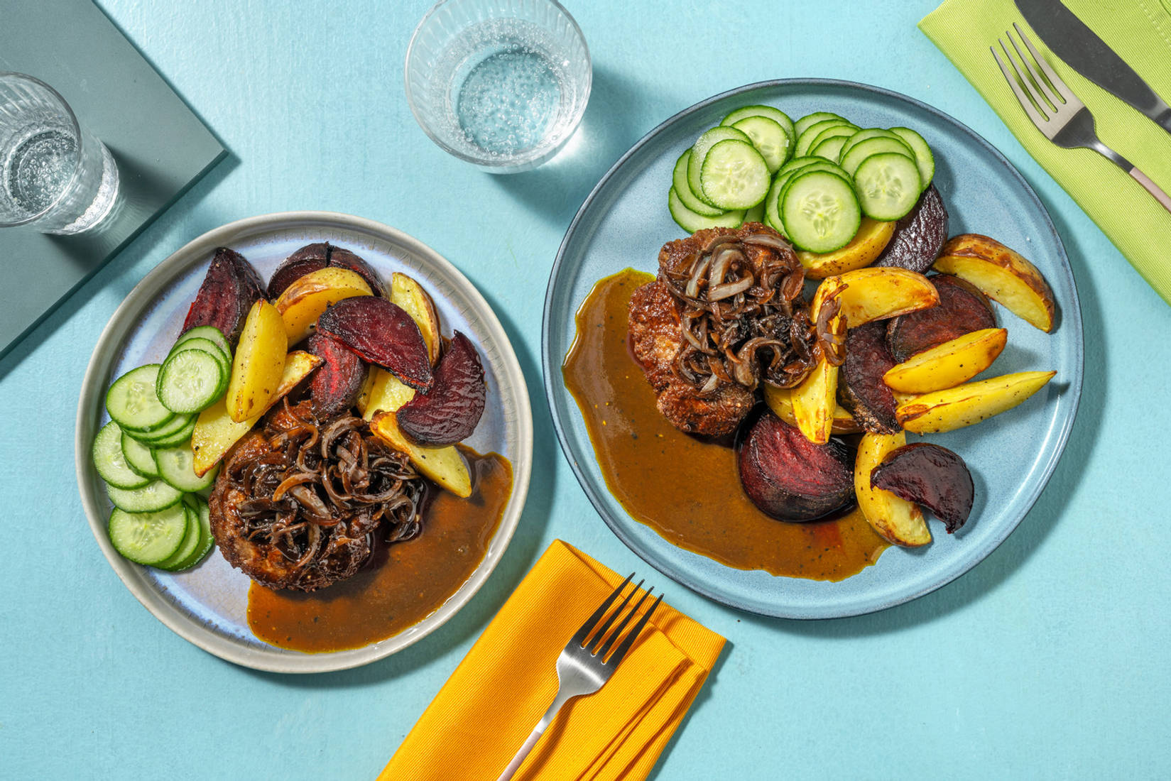 Pandestegt hakkebøf