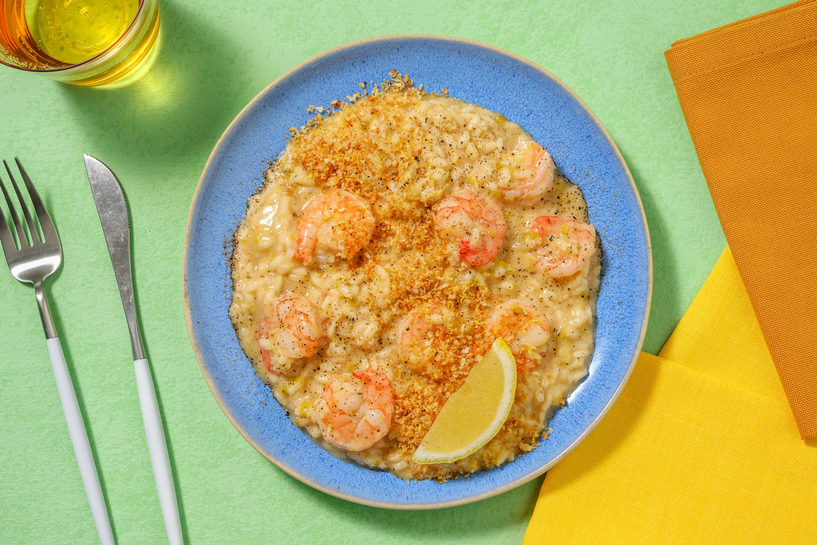 Spicy Cajun Prawn Risotto