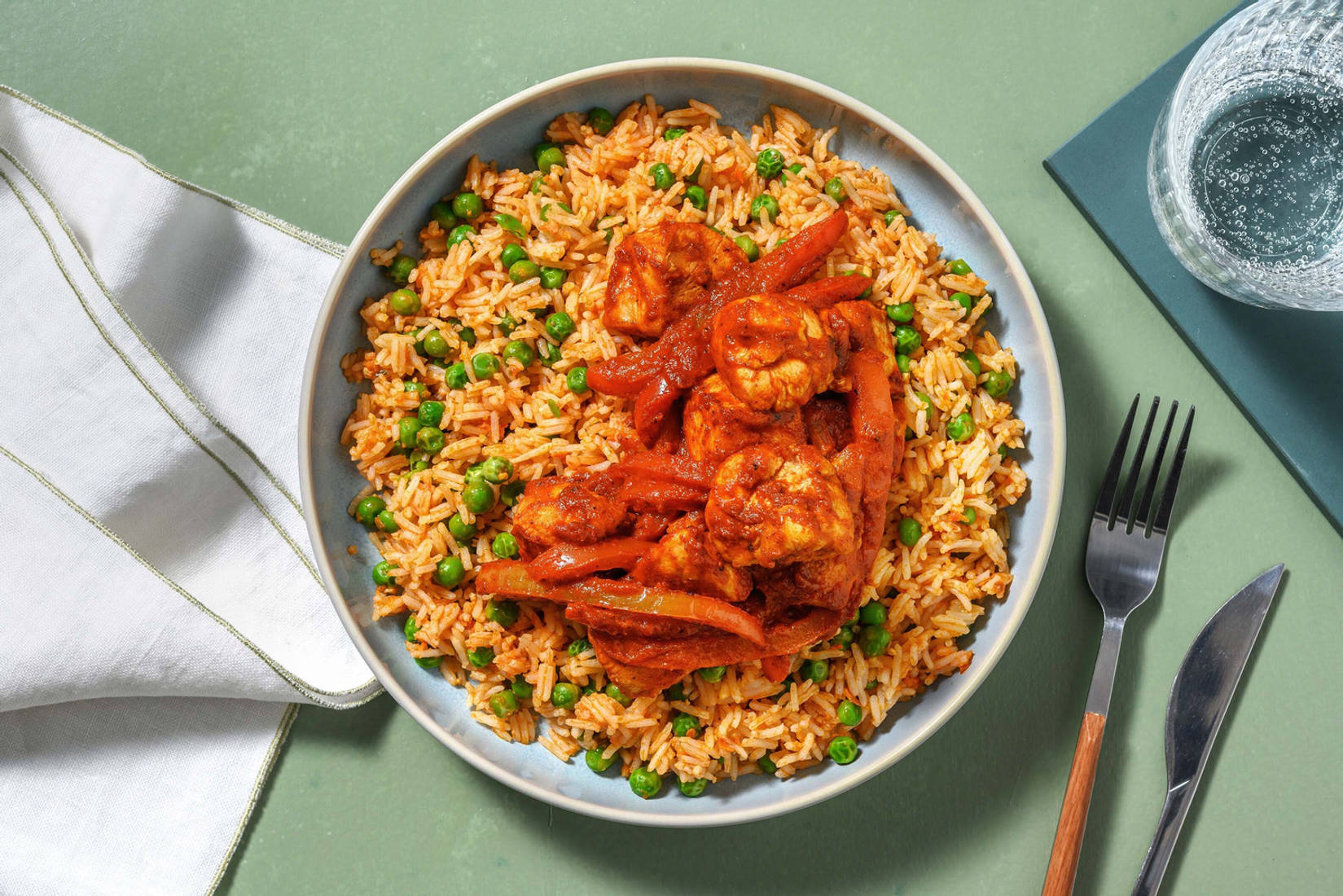 Peri Peri Chicken and Bell Pepper Rice Bowl